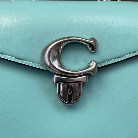 Coach Sammy Top Handle Bag 21 in colour Faded Blue NWT - Picture 3 of 16